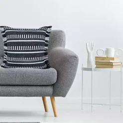 Best Kirklands Home Black Dash Stripe Indoor/Outdoor Pillow