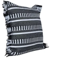 Best Kirklands Home Black Dash Stripe Indoor/Outdoor Pillow