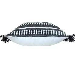 Best Kirklands Home Black Dash Stripe Indoor/Outdoor Pillow