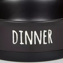 Outlet Kirklands Home Dinner & Drinks 2-pc. Pet Bowl Set, 4 in. Black