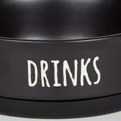 Outlet Kirklands Home Dinner & Drinks 2-pc. Pet Bowl Set, 4 in. Black