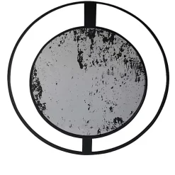 Sale Kirklands Home Black Distressed Floating Wall Mirror