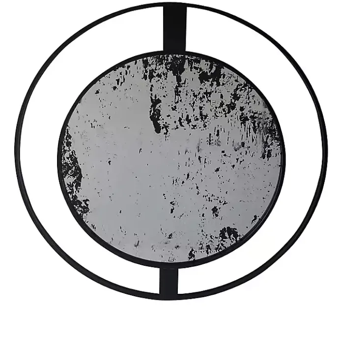 Sale Kirklands Home Black Distressed Floating Wall Mirror