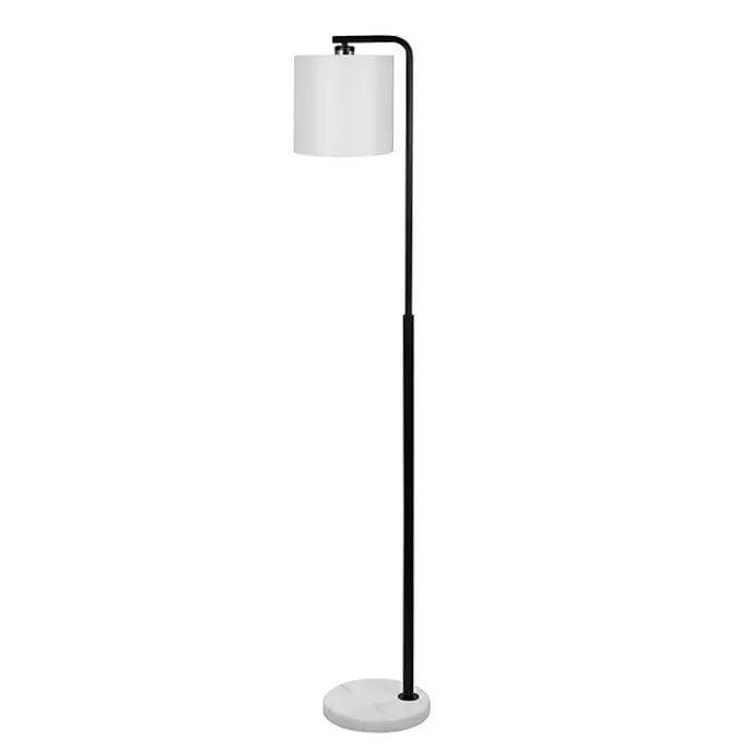 Best Kirklands Home Black Downbridge Marble Base Floor Lamp White