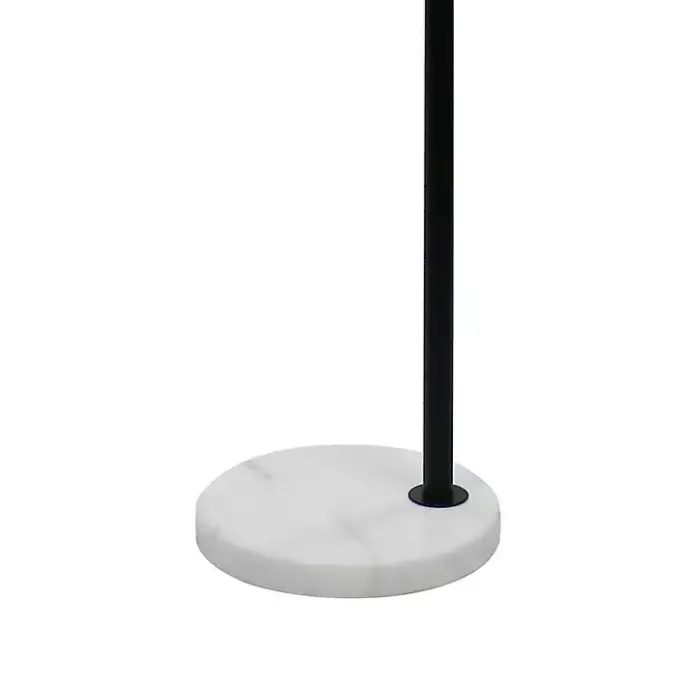 Best Kirklands Home Black Downbridge Marble Base Floor Lamp White