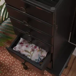 Best Kirklands Home 5-Drawer Ollie Petite Jewelry Armoire Black