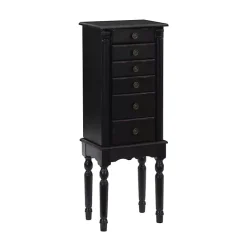 Best Kirklands Home 5-Drawer Ollie Petite Jewelry Armoire Black