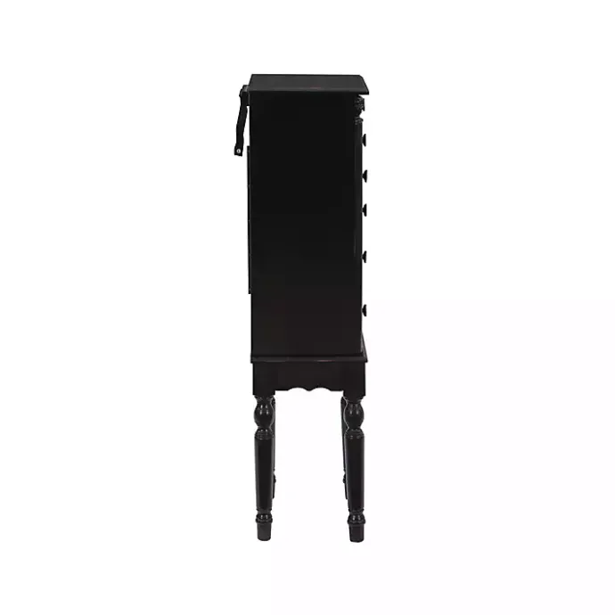 Best Kirklands Home 5-Drawer Ollie Petite Jewelry Armoire Black