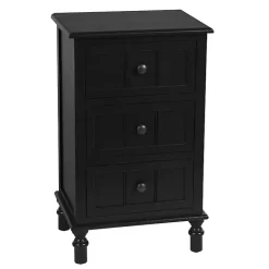 Clearance Kirklands Home 3-Drawer Winnie Accent Table Black