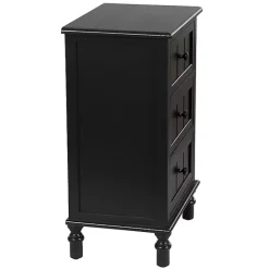 Clearance Kirklands Home 3-Drawer Winnie Accent Table Black
