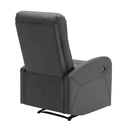 Sale Kirklands Home Faux Leather Dormi Recliner Black
