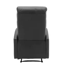 Sale Kirklands Home Faux Leather Dormi Recliner Black