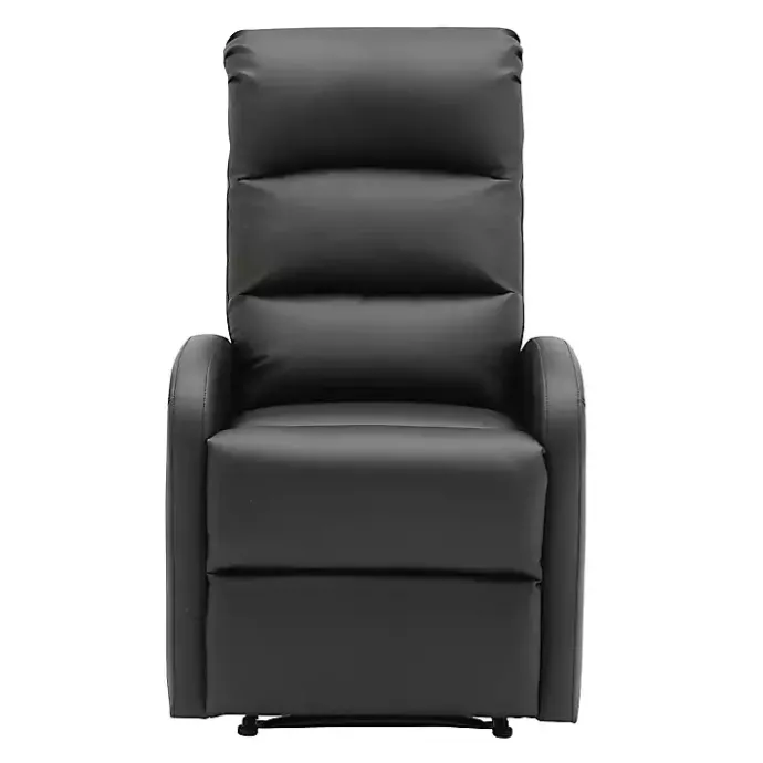 Sale Kirklands Home Faux Leather Dormi Recliner Black