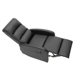 Sale Kirklands Home Faux Leather Dormi Recliner Black