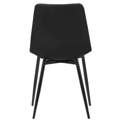 Kirklands Home Faux Leather Monte Dining Chair Black