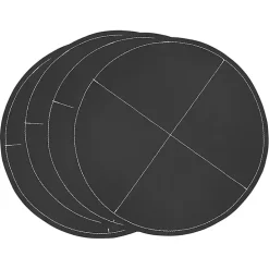Sale Kirklands Home Faux Leather Placemats, Set of 4 Black