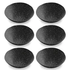 Outlet Kirklands Home Faye Melamine Cereal Bowls, Set of 6 Black