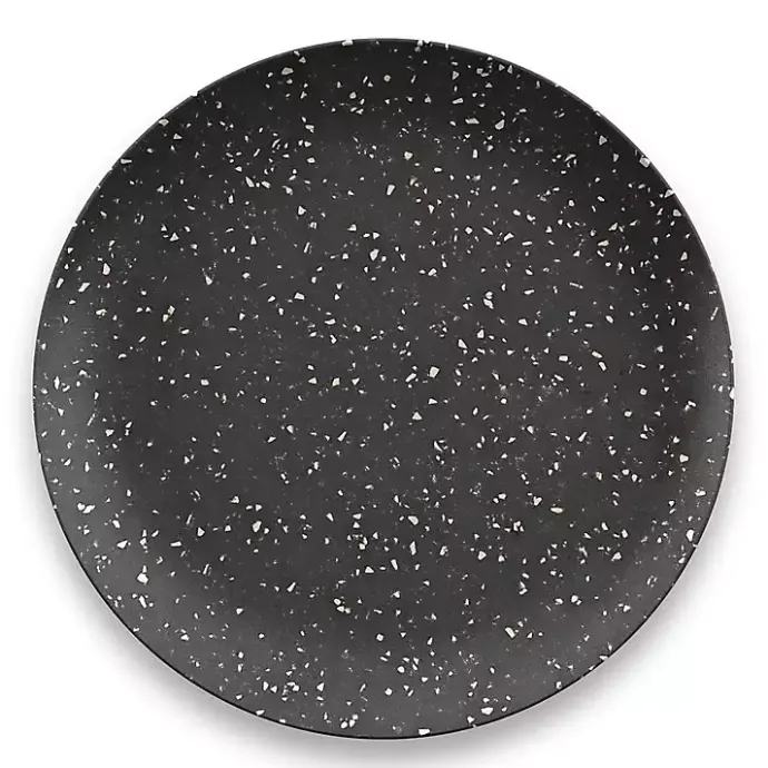 Kirklands Home Faye Melamine Dinner Plates, Set of 6 Black