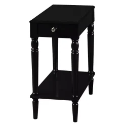 Discount Kirklands Home French Country Single Drawer Accent Table Black