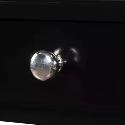 Discount Kirklands Home French Country Single Drawer Accent Table Black