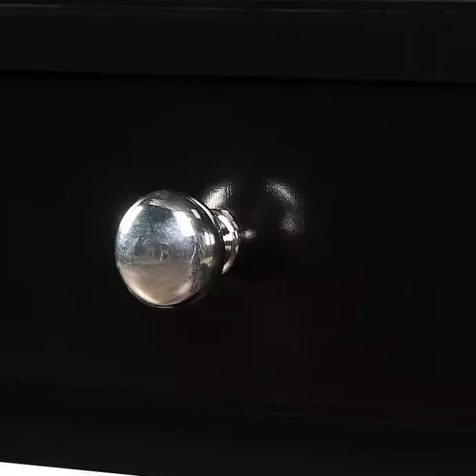 Discount Kirklands Home French Country Single Drawer Accent Table Black