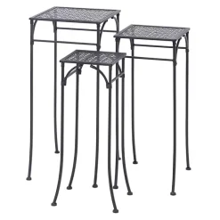 Clearance Kirklands Home Garden 3-pc. Plant Stand Set Black