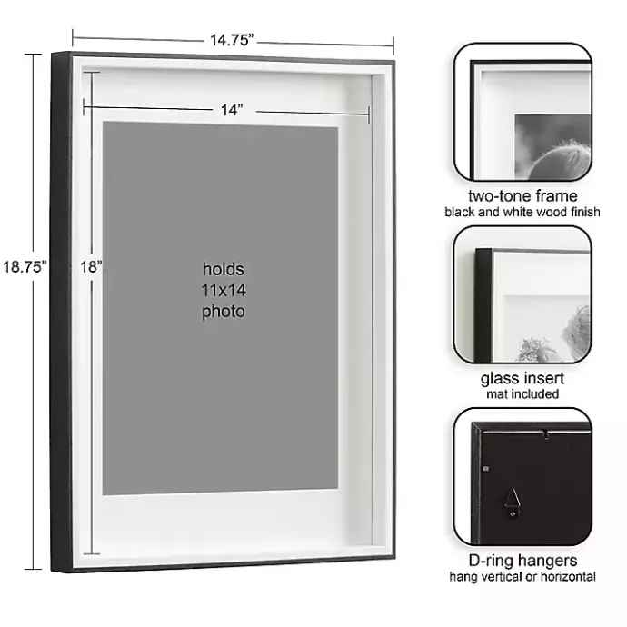 Best Kirklands Home Black Gibson 3-pc. Gallery Frame Set, 14x18 in.