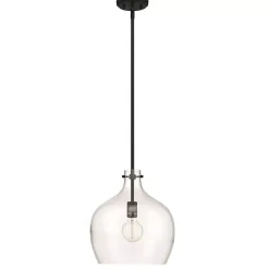 Best Kirklands Home Black Glass Globe Pendant Light