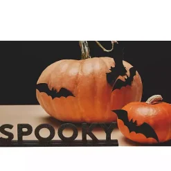 New Kirklands Home Glitter Spooky Tabletop Sign Black