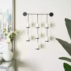 Sale Kirklands Home Hanging Glass Votive Wall Plaque Black