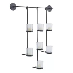 Sale Kirklands Home Hanging Glass Votive Wall Plaque Black