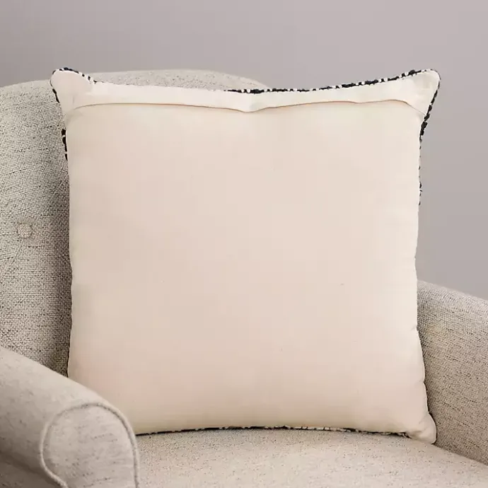 Outlet Kirklands Home Black Hemlock Woven Pillow