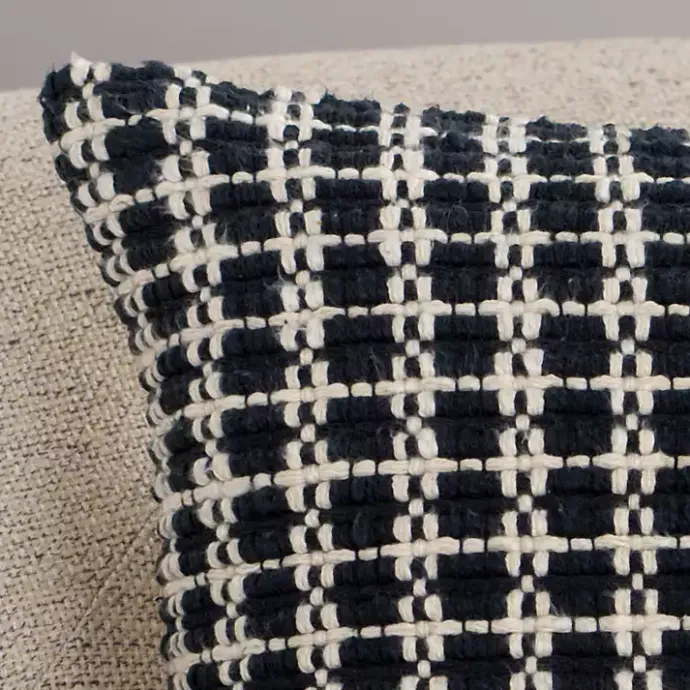 Outlet Kirklands Home Black Hemlock Woven Pillow