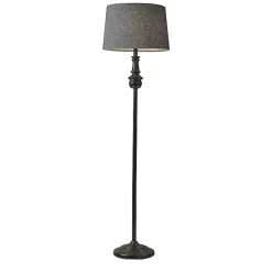 Online Kirklands Home Black Herringbone Floor Lamp Gray