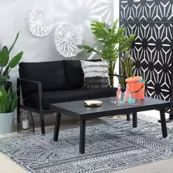 Hot Kirklands Home Holland Outdoor Coffee Table Black