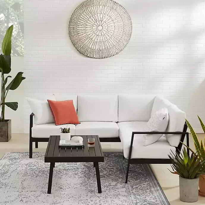 Hot Kirklands Home Holland Outdoor Coffee Table Black