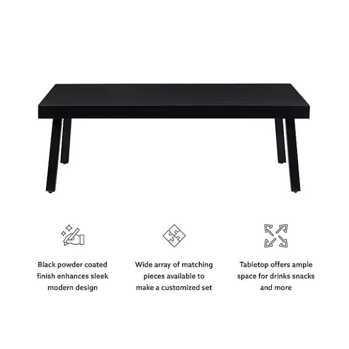 Hot Kirklands Home Holland Outdoor Coffee Table Black