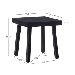 Clearance Kirklands Home Holland Outdoor Side Table Black