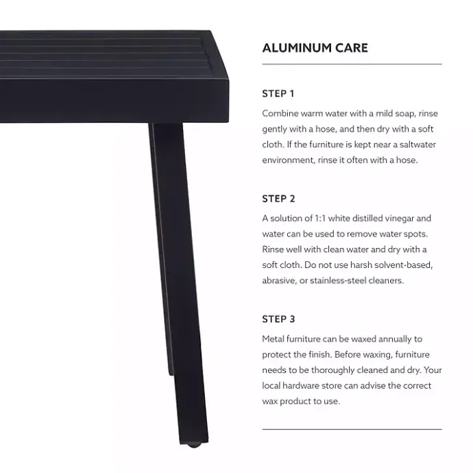 Clearance Kirklands Home Holland Outdoor Side Table Black