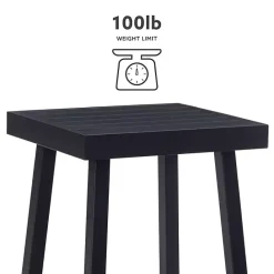 Clearance Kirklands Home Holland Outdoor Side Table Black
