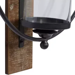 Discount Kirklands Home Black Hoop Glass Sleeve Wall Sconce, 24 in.