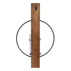 Discount Kirklands Home Black Hoop Glass Sleeve Wall Sconce, 24 in.