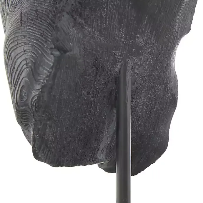 New Kirklands Home Horse Head Resin Statue Black