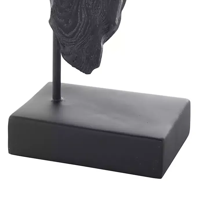 New Kirklands Home Horse Head Resin Statue Black