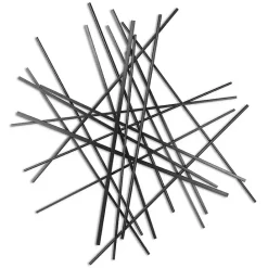 Sale Kirklands Home Icilio Abstract Linear Wall Plaque Black