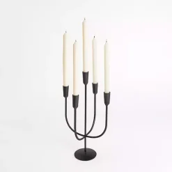 Sale Kirklands Home Iron 5-Arm Candelabra Black