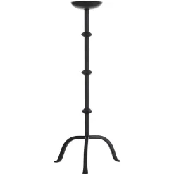 Kirklands Home Iron Candle Holder Black