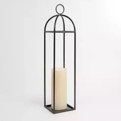 Kirklands Home Iron Carlisle Lantern, 38 in. Black