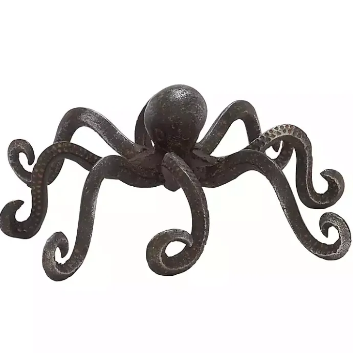 Clearance Kirklands Home Iron Octopus Statue Black
