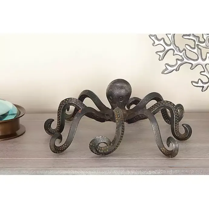 Clearance Kirklands Home Iron Octopus Statue Black